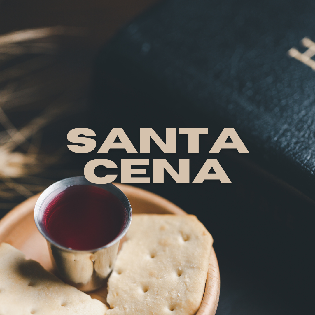 Bread and wine displaying our Santa Cena service